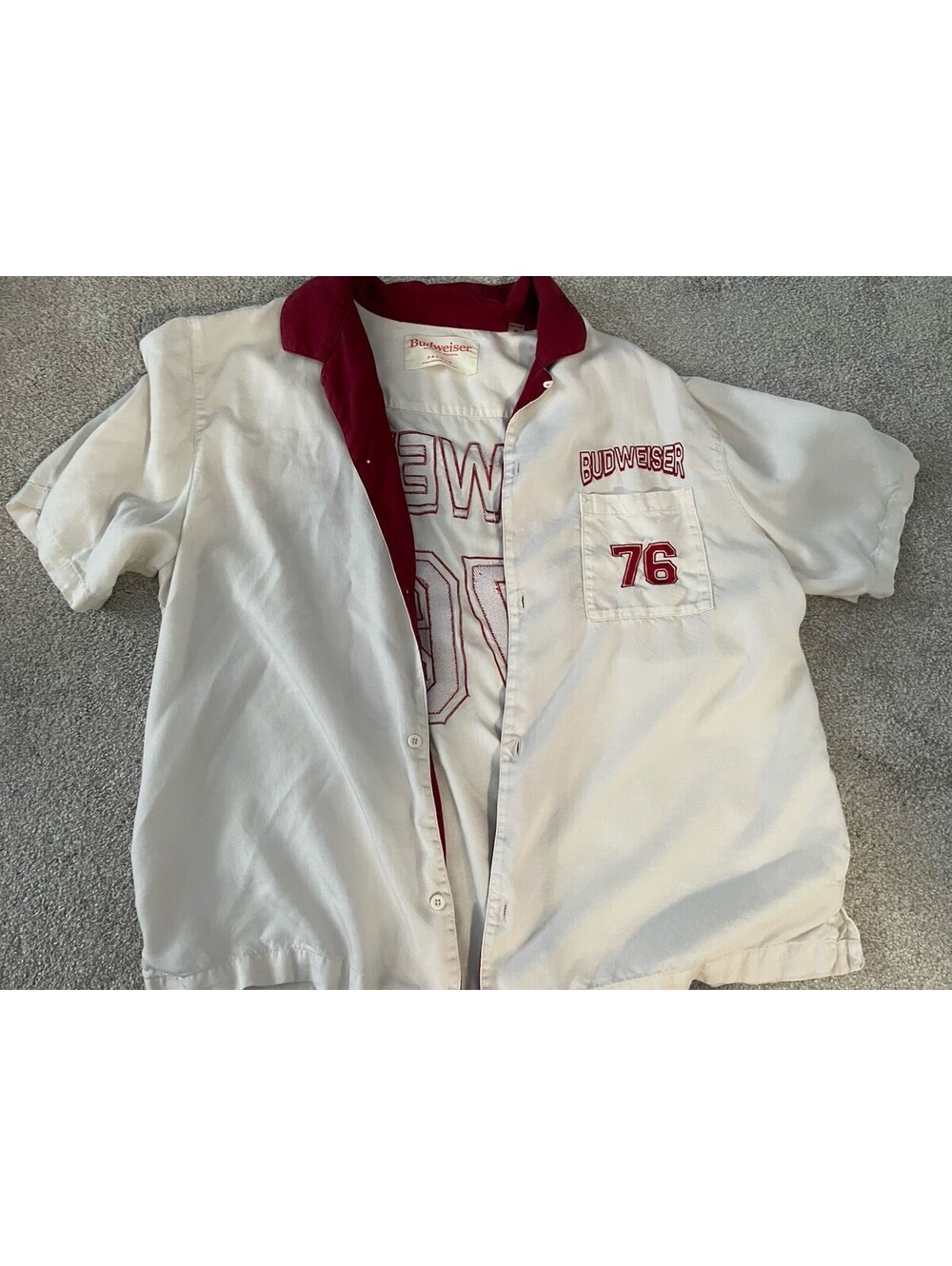 Pacsun Budweiser Button Up Shirt Size Small Beer Promo